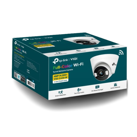 VIGI 4MP Full-Color Wi-Fi Turret Network Camera 4mm (VIGI C440-W)