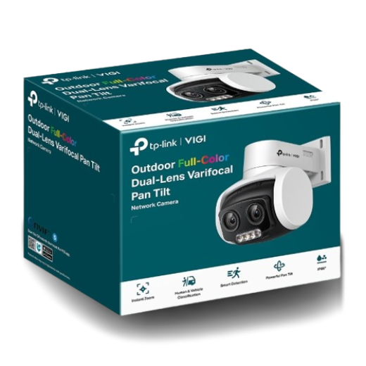 VIGI 4MP Outdoor Full-Color Dual-Lens Varifocal Pan Tilt Network Camera (VIGI C540V)